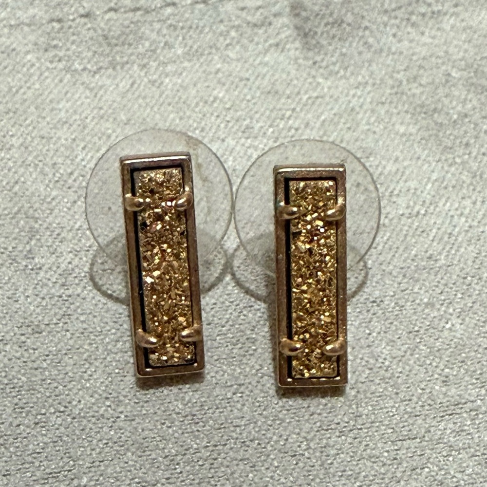 Kendra Scott rose gold drusy studs - Lady earrings